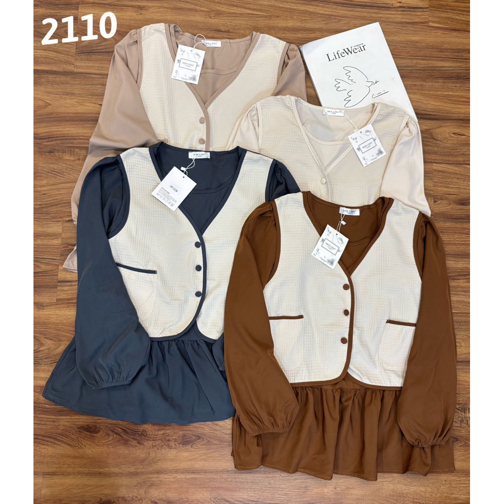 Blouse vest giana import//blouse vest import//pakaianwanitasby