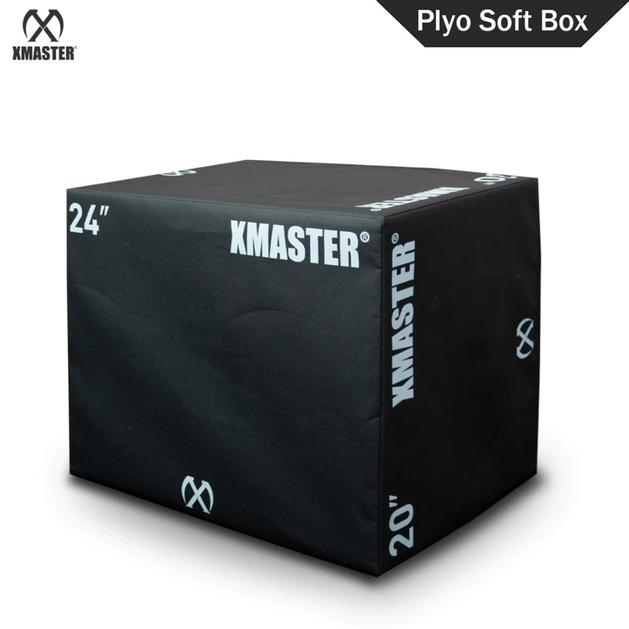 XMASTER  Plyo Jump Box 3 in 1 Plyometric Soft EVA Foam Anti-Slip Home Gym HIIT CrossFit Fitness