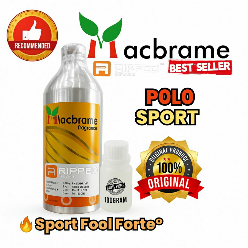 100ML Bibit Parfum Murni Polo Sport Original Macbrame