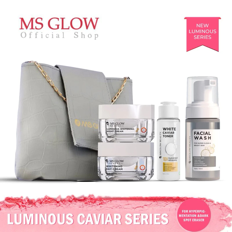 MSGlow Paket Whitening Luminos Series Ms Glow Original Skincare Aman Skincare BPOM