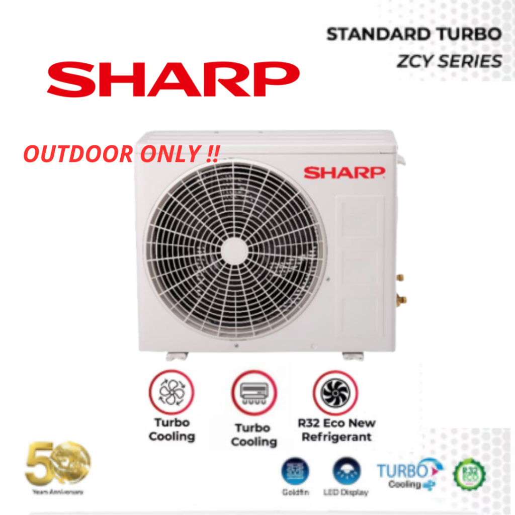 OUTDOOR AC SHARP STANDARD ZCY SERIES 1,5 PK - AH-A12ZCY / AU-A12ZCY (HANYA OUTDOOR SAJA)