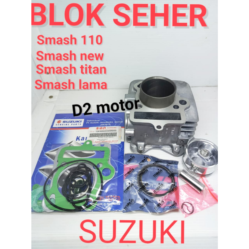 Blok seher+Topset+Lem Suzuki Smash 110/Smash Lama 110cc/Smash new