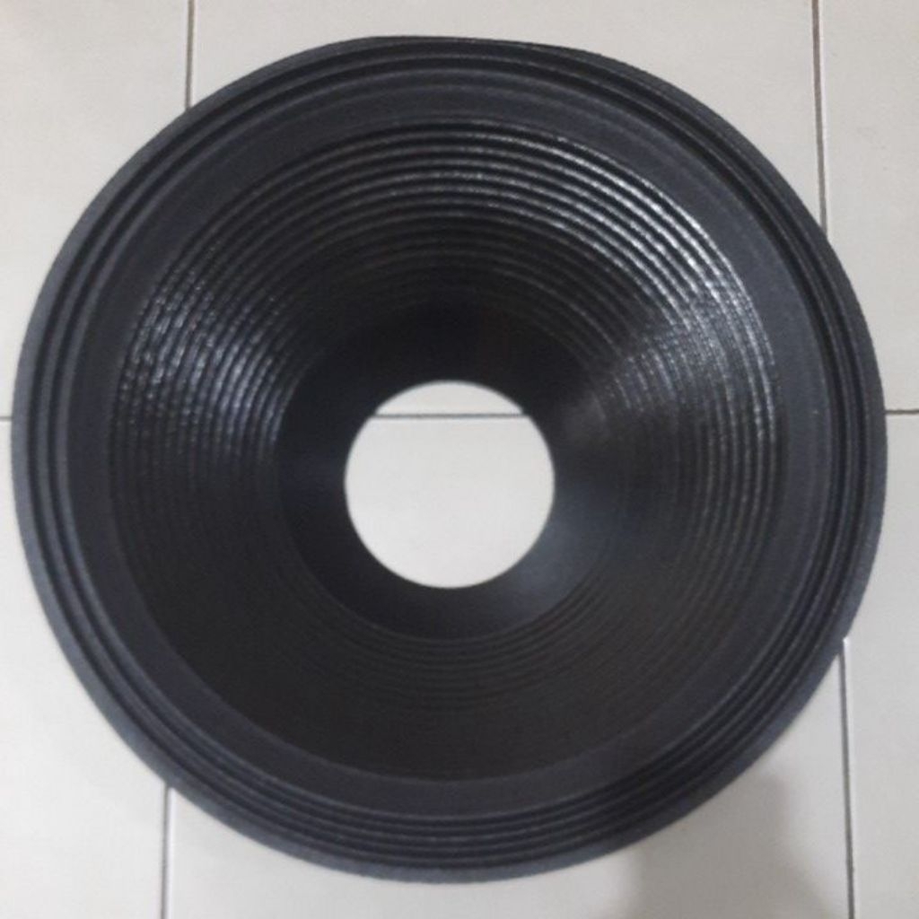 Daun Kertas Speaker 18inch Lubang spull 125mm (5inch ) 3 gelombang Coating import