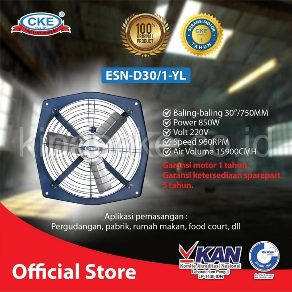 CKE Fan Official - Exhaust Fan Dinding Tembok 30 Inch Besi Fan Industri CKE Garansi Resmi