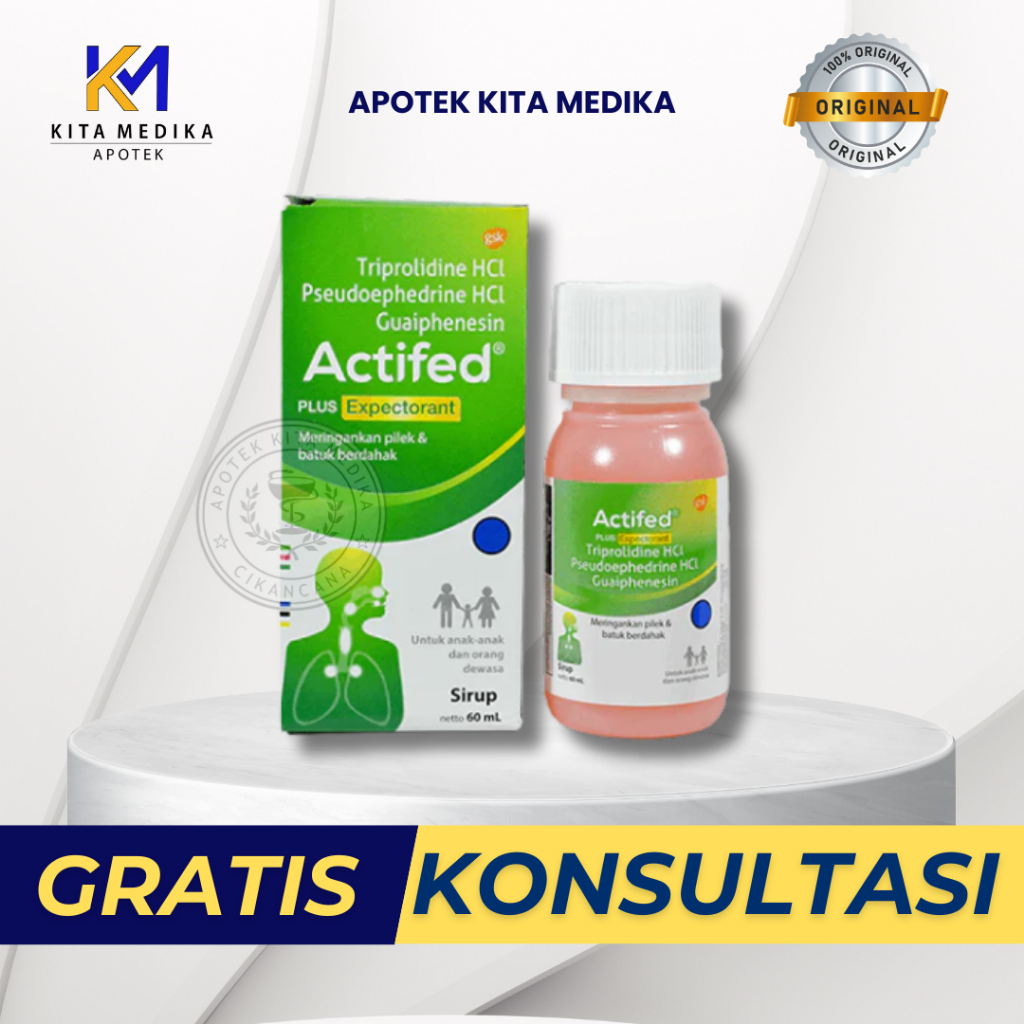 Actifed Hijau Plus Expetorant 60 ml
