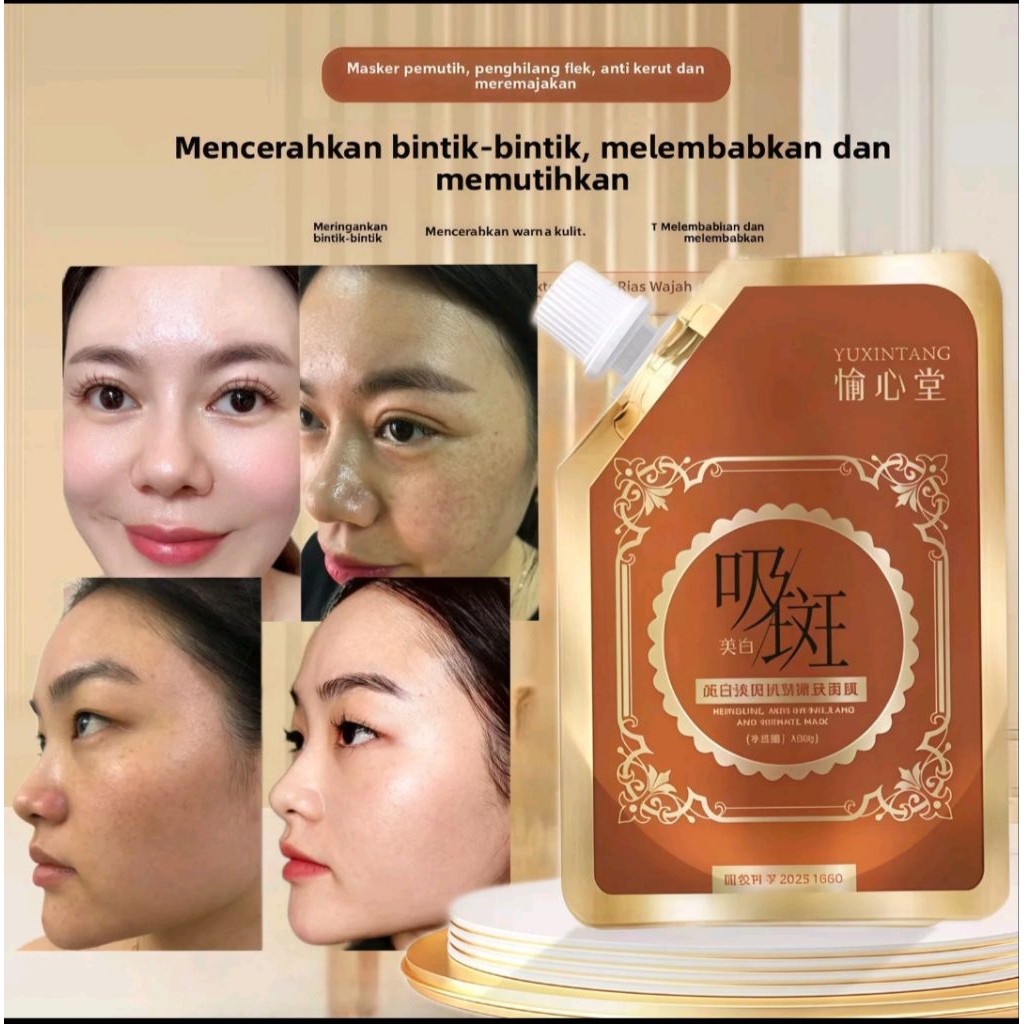 YUXINTANG Penghilang Flek Hitam Di  Wajah Ampuh BPOM Masker Peel Off Wajah Pembersih Pori 10076 Orig