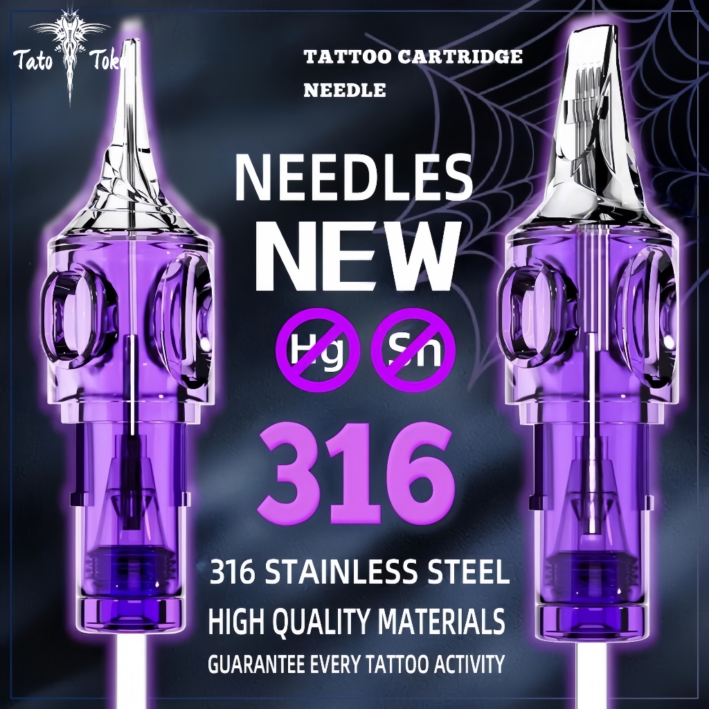 Jarum Tato full setJarum sulam alis Permanen Steril Tato Alis,Tato Bordir,Tato Bibir,Jarum All-In-On