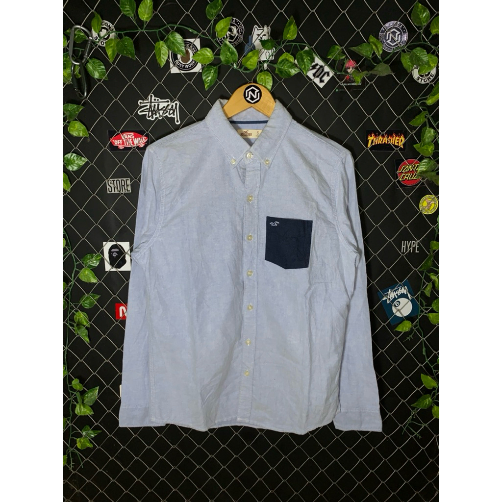 kemeja hollister oxford