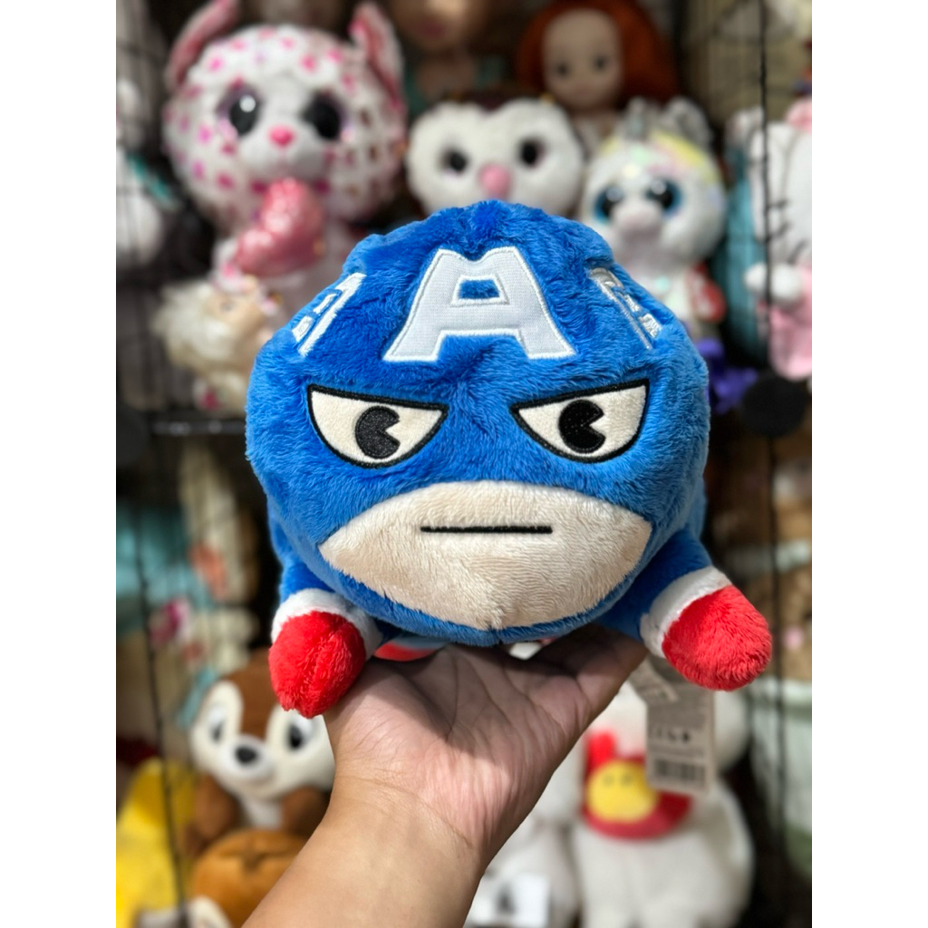 boneka captain america ori / plushie captain amerika miniso