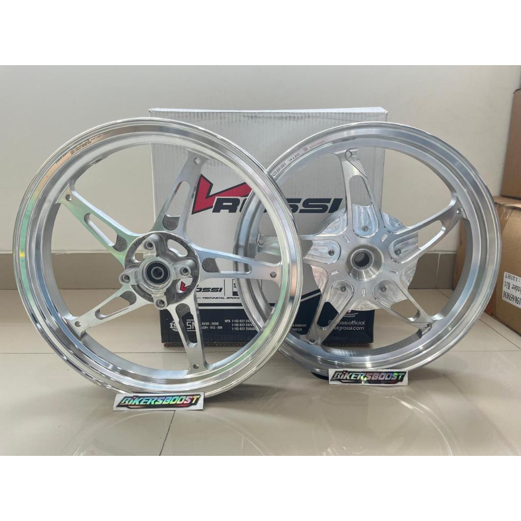 VELG VENOM CAPELLA  BEAT SCOOPY V110 VARIO 125/150  UKURAN 185 215 RING 14 SILVER ORIGINAL V ROSSI