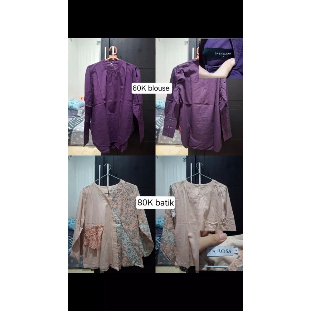 Batik blouse la rosa (ukuran L)