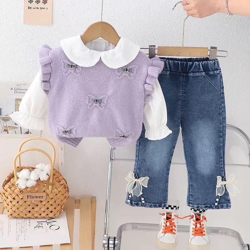 Setelan Baju & Celana Anak Perempuan Usia 1-4 Tahun | Pakaian Import Premium Anak Cewek Model Baju K