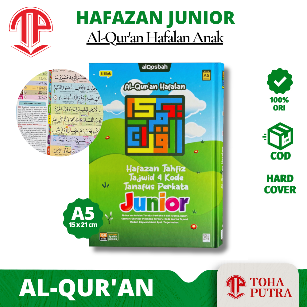 AL QURAN HAFALAN HAFAZAN TAHFIZ TANAFUS PERKATA ( ALQOSBAH ) HAFAZAN JUNIOR 8 BLOK WARNA