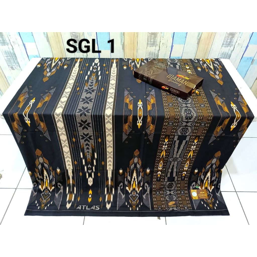 Sarung Atlas idaman kembang  SGL
