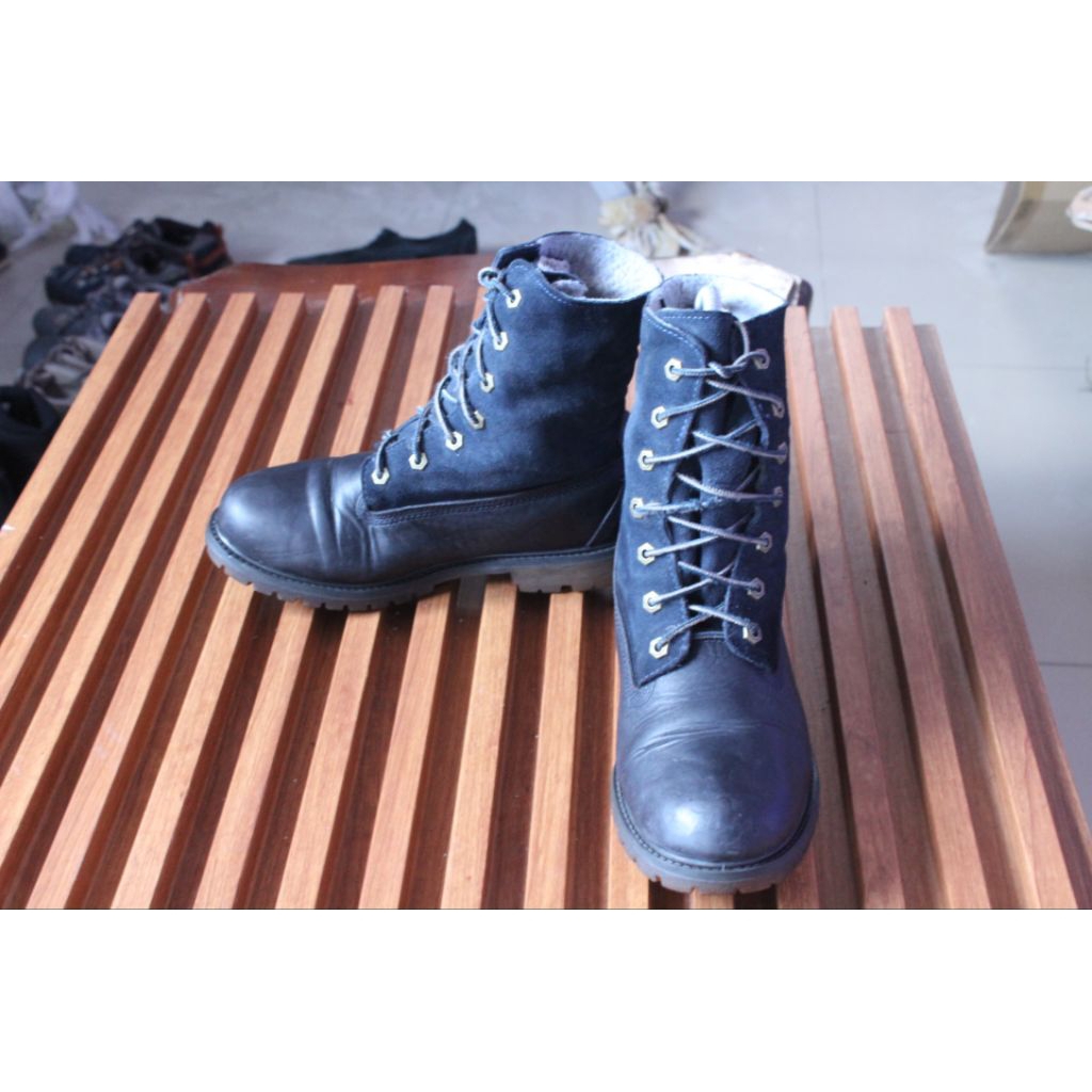 Sepatu Boot womens high keren " ladang kayu" upper kompas kulit suede dengan kulit semir,  outsole k