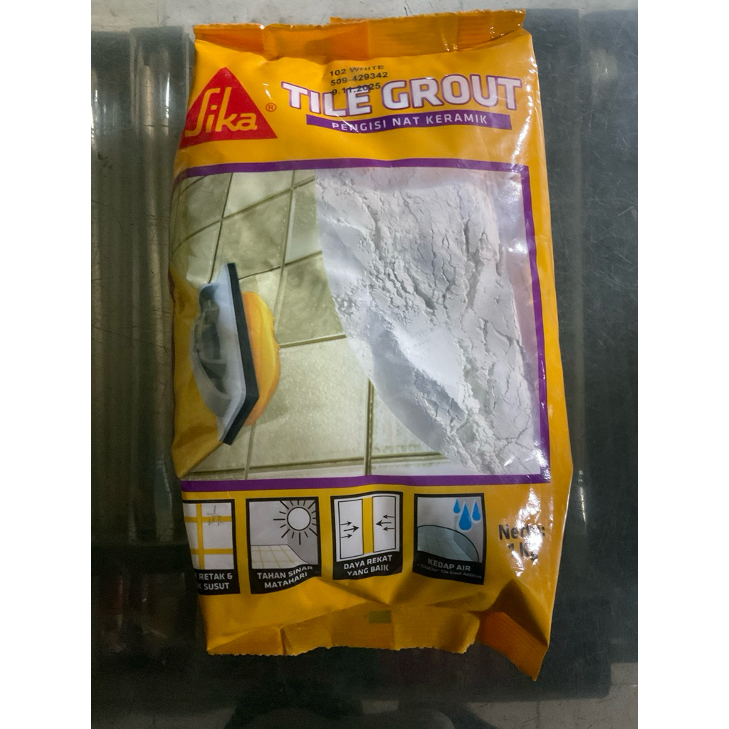 Semen Warna Sika 1 KG / Sika Tile Grout Pengisi Nat Keramik Netto 1 KG