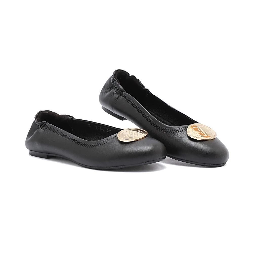 BUCCHERI ALLYSON Sepatu Flat Wanita Full Leather-s2054-Black&Prada