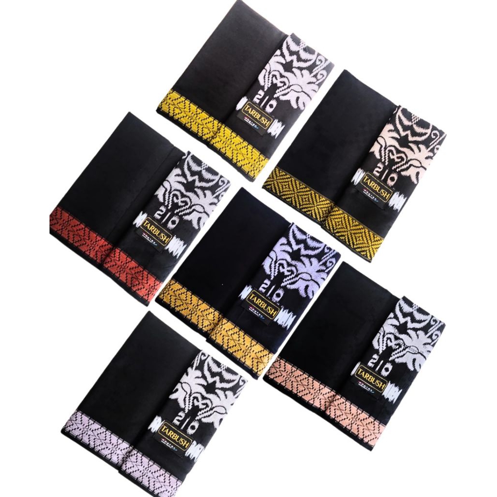 Sarung Tarbush Sarung Tenun Sarung Pria Dewasa Sarung Tarbush Hitam