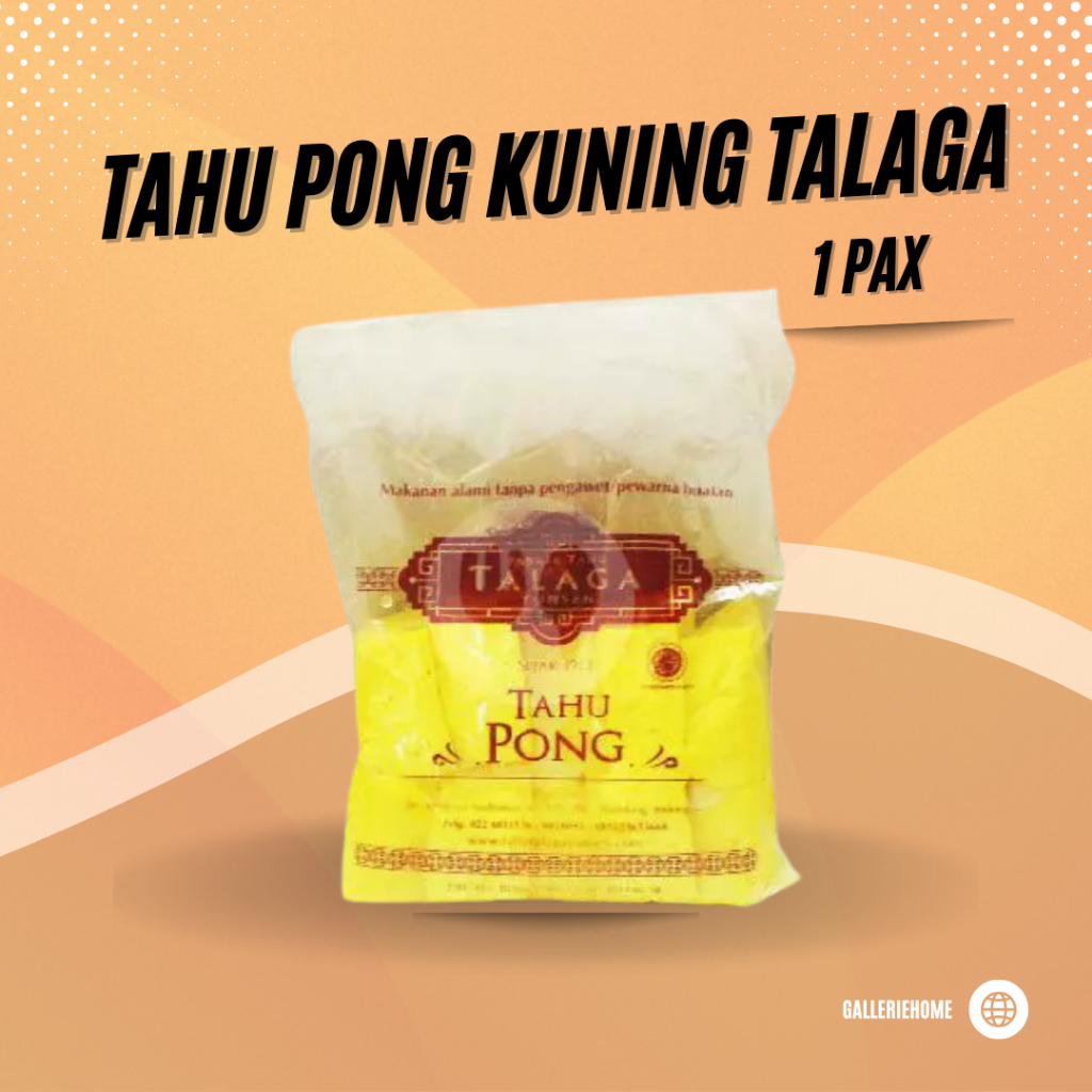 Tahu Kuning Pong Talaga Khas Bandung isi 10 pcs / Tahu Kuning Fresh
