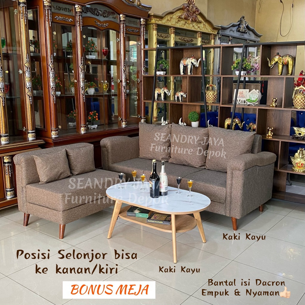 SOFA DUDUKAN/KAYU/ZOTEG/BUSA ROYAL/MINIMALIS/MEJA TAMU/PROMO MURAH/SEANDRY JAYA FURNITURE DEPOK/MARG