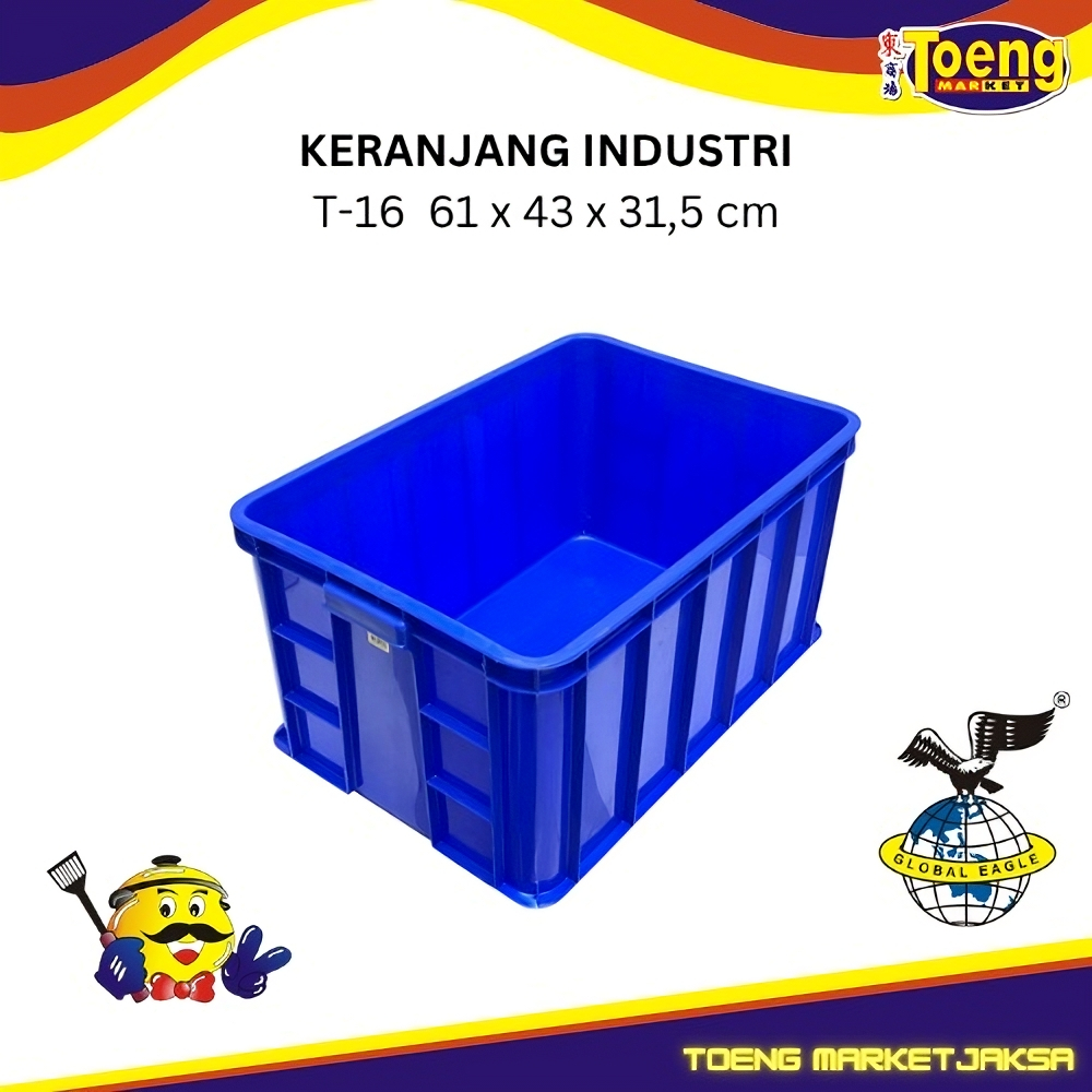 Keranjang Serbaguna - Keranjang Krat - INDUSTRIAL CONTAINER T-16 GLOBAL EAGLE