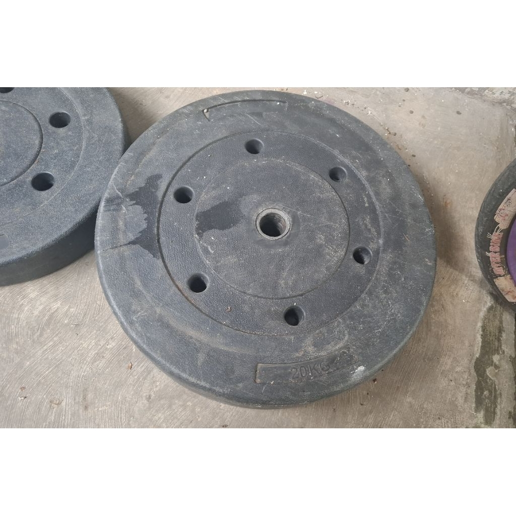 Barble plate PVC 20kg dua plate