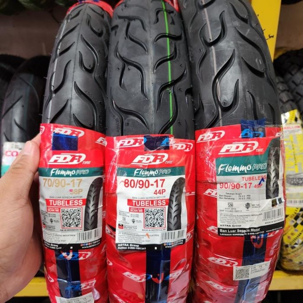 BAN FDR TUBLES RING 17// BAN TUBLES 70/90-17// BAN TUBLES 80/90-17// BAN SNI RING 17 TUBLES