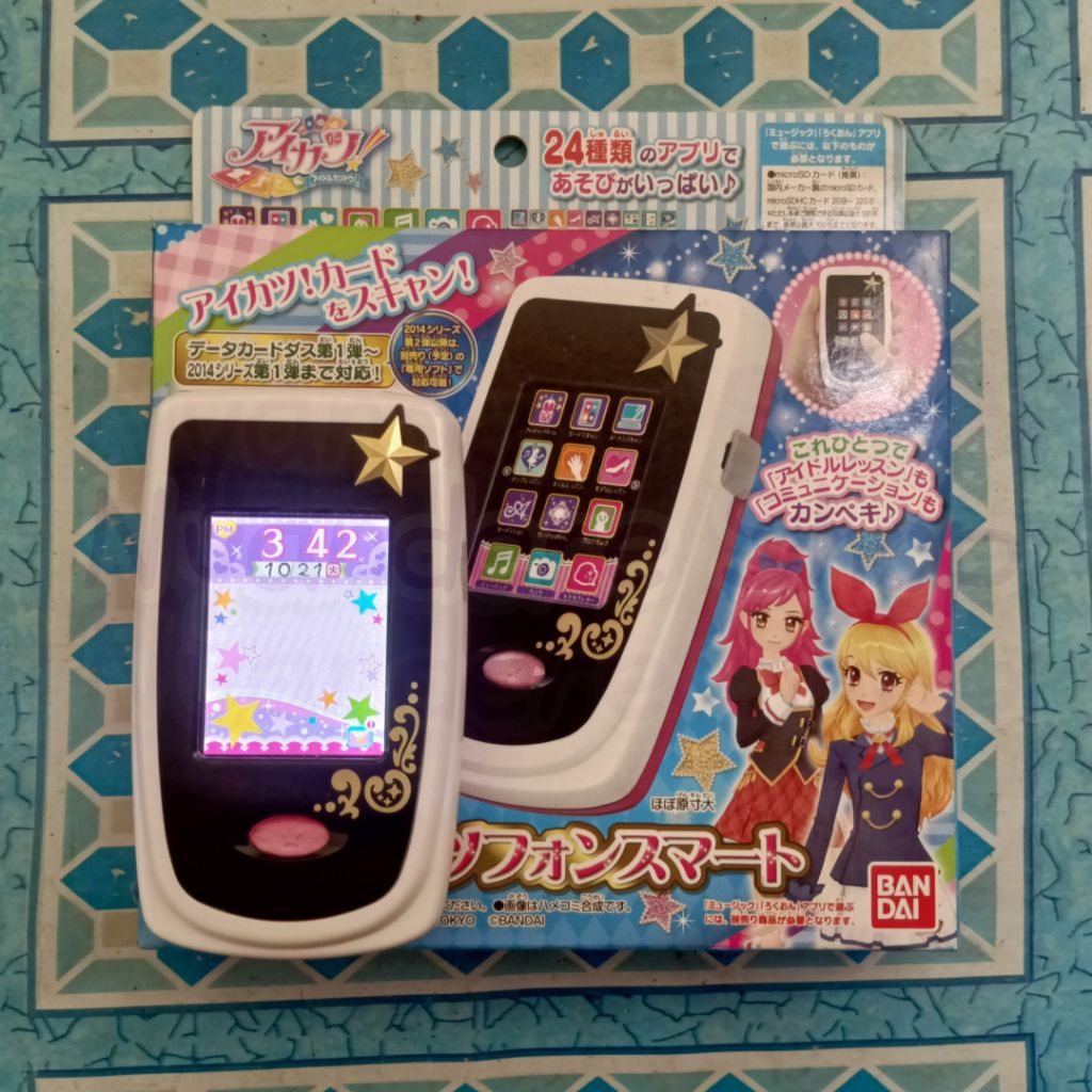 Aikatsu Phone Smart | Handphone Smartphone Mainan Telepon Kirakirater Fashion Check Ichigo Hoshimiya