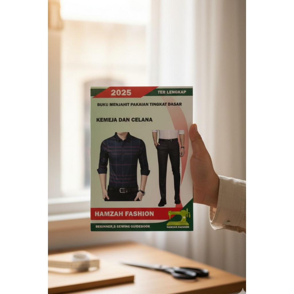 buku pola jahit satu buku isi 2 kemeja dan celana