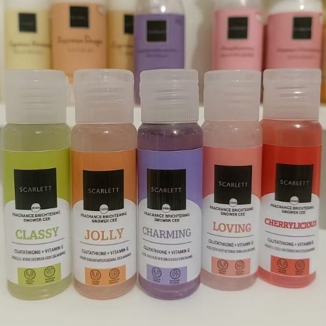 Scarlett Shower Gel 30ml Repack Original | Sabun Mandi Mencerahkan Travel Size