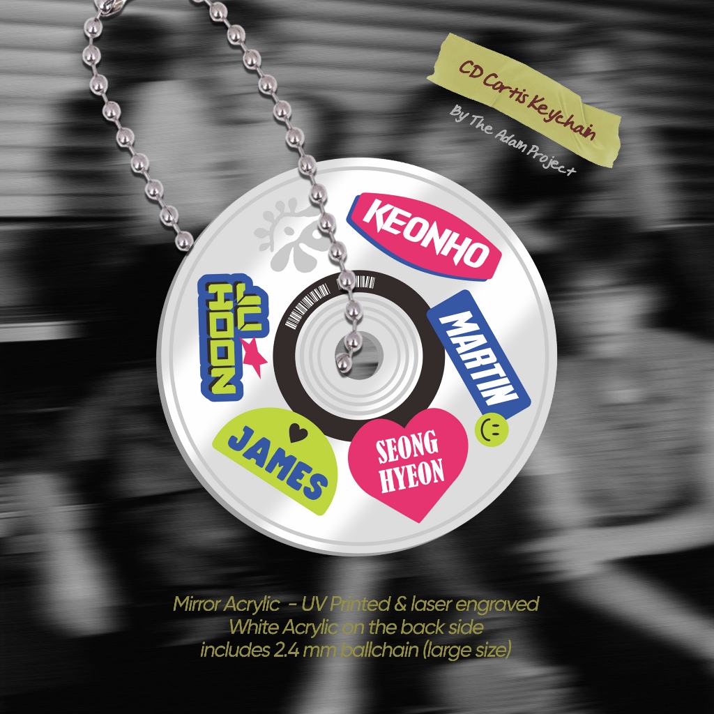 CD Cortis Keychain | Mirror Acrylic Keychain | Fanmerch