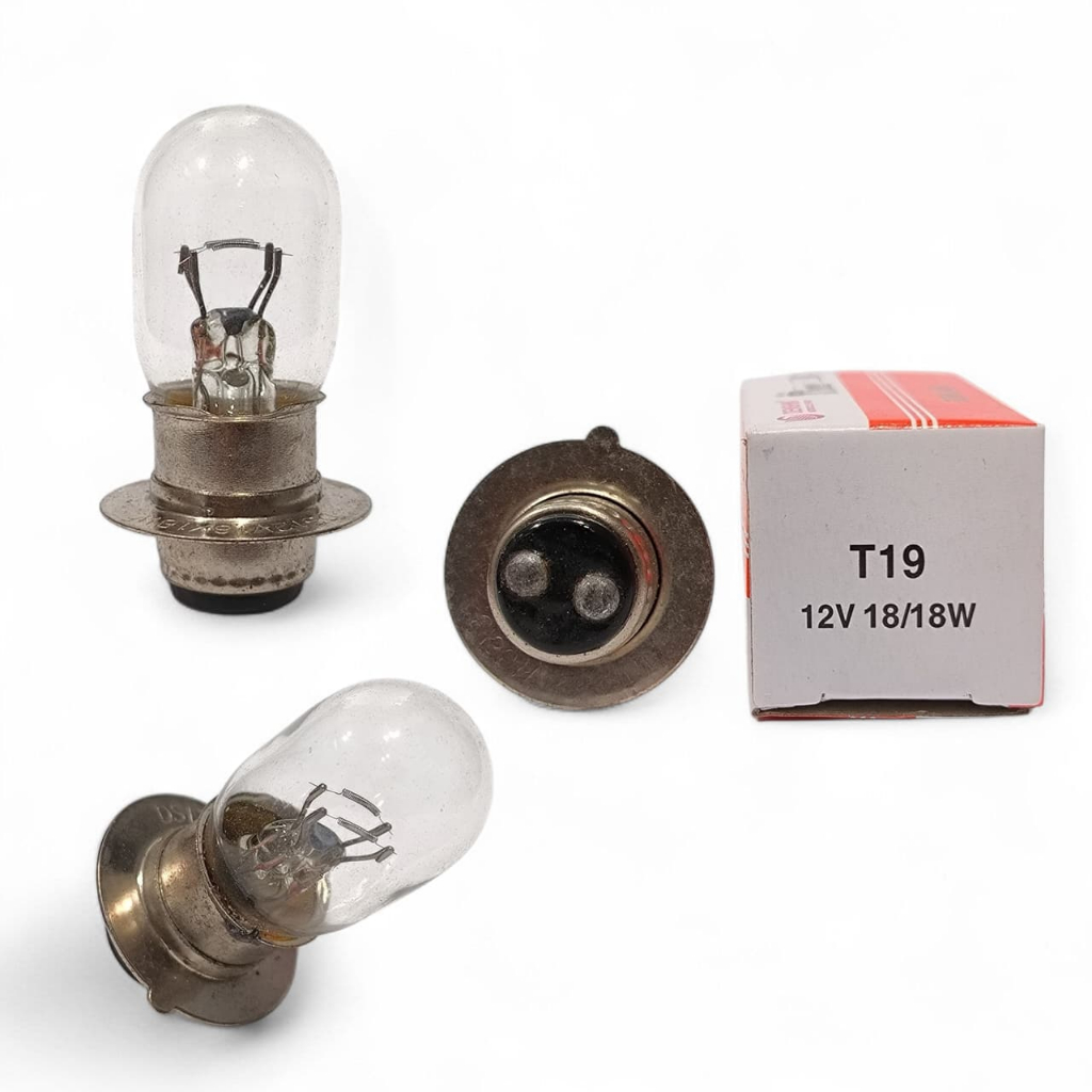 DENSHIN BOHLAM BOLAM DEPAN MOTOR STANDAR NON HALOGEN KUNING BEBEK MATIC 18 25 32 WATT KUALITAS OKE