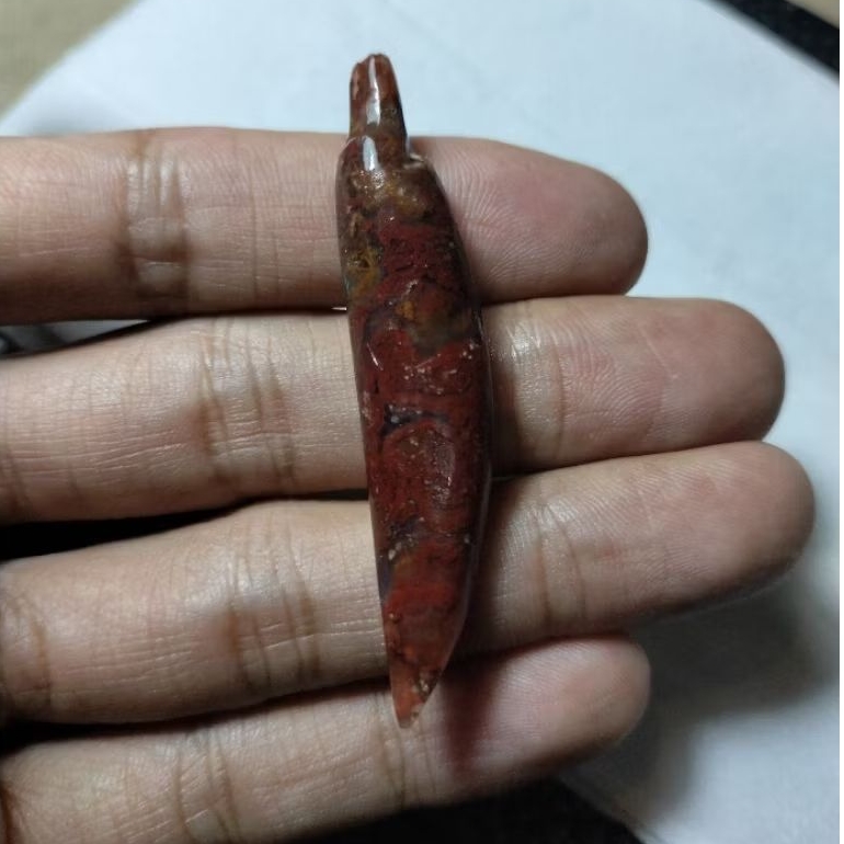 Batu bunga kantil merah asli