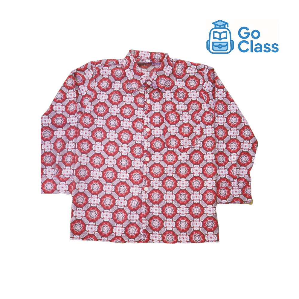 SERAGAM BATIK SEKOLAH SD BUNGA MATAHARI LENGAN PANJANG
