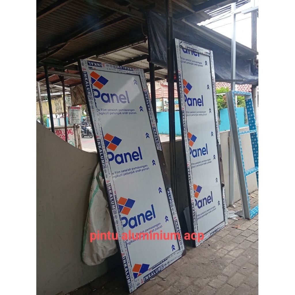 pintu aluminium acp double