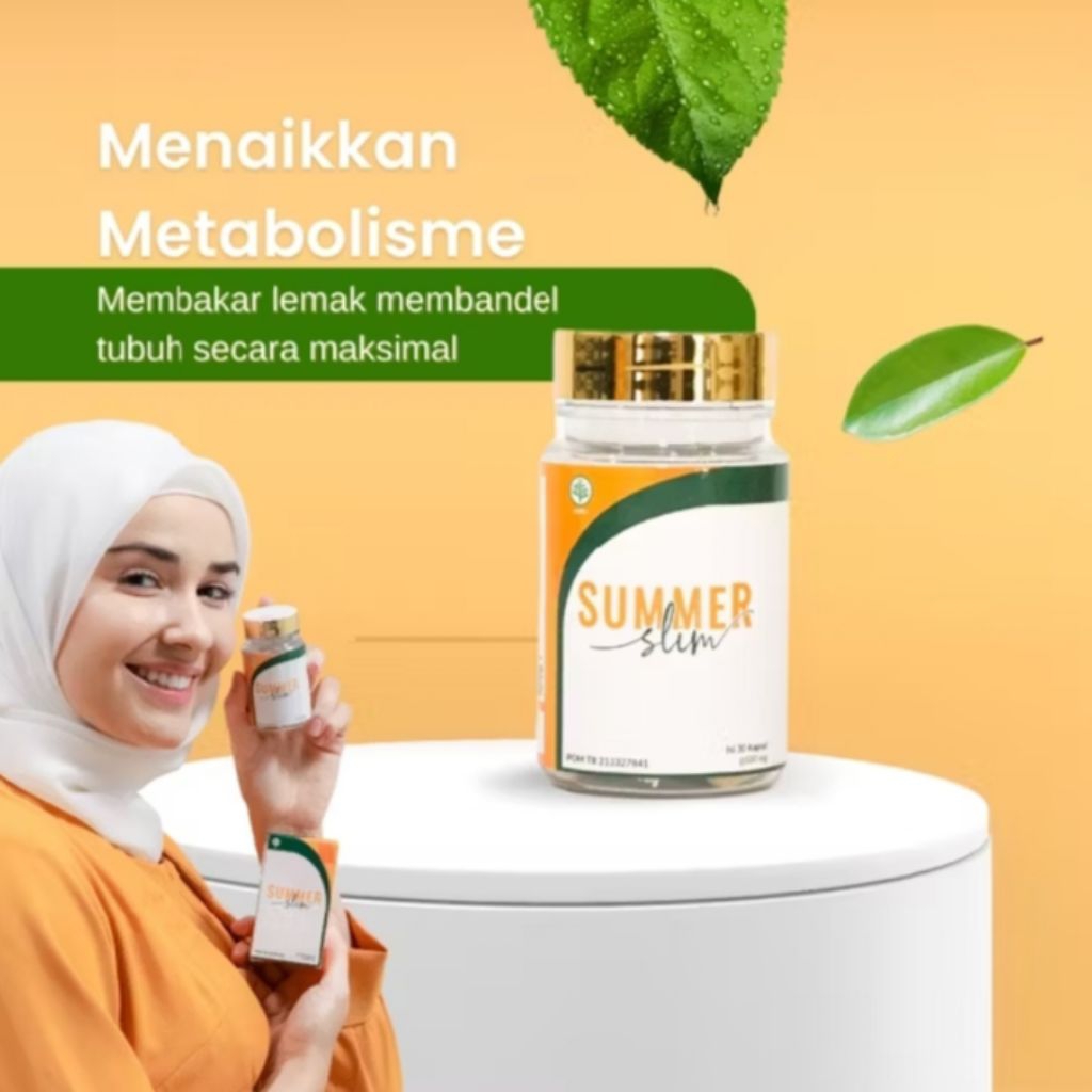 Summer Slim Strong Obat Diet Pelangsing Original BPOM Isi 30 Capsule