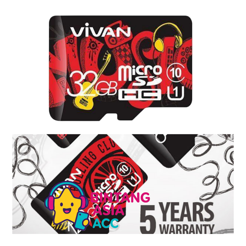VIVAN V32U10 32GB Class 10 Micro SD TF Card Memory Card
