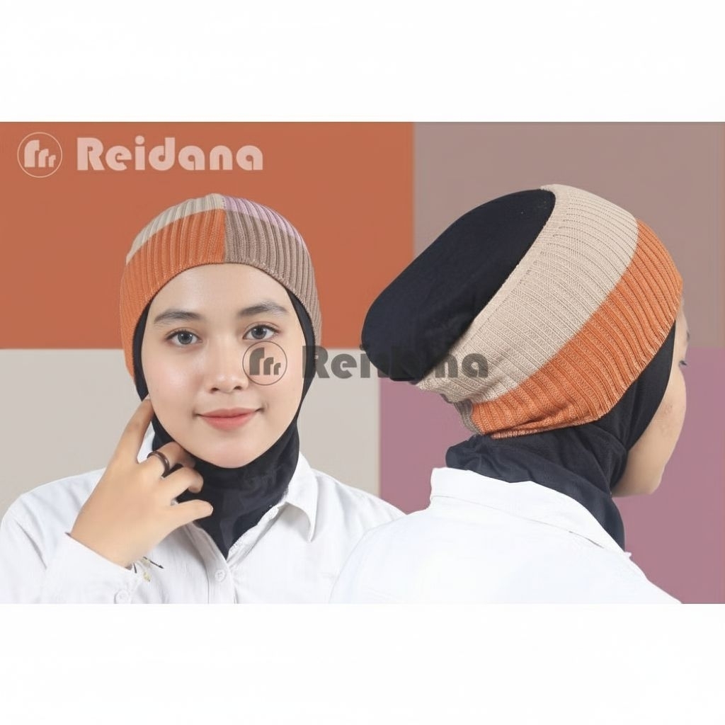 Reidana - Bandana Bando Ciput Rajut 4 Warna / Inner hijab / daleman hijab