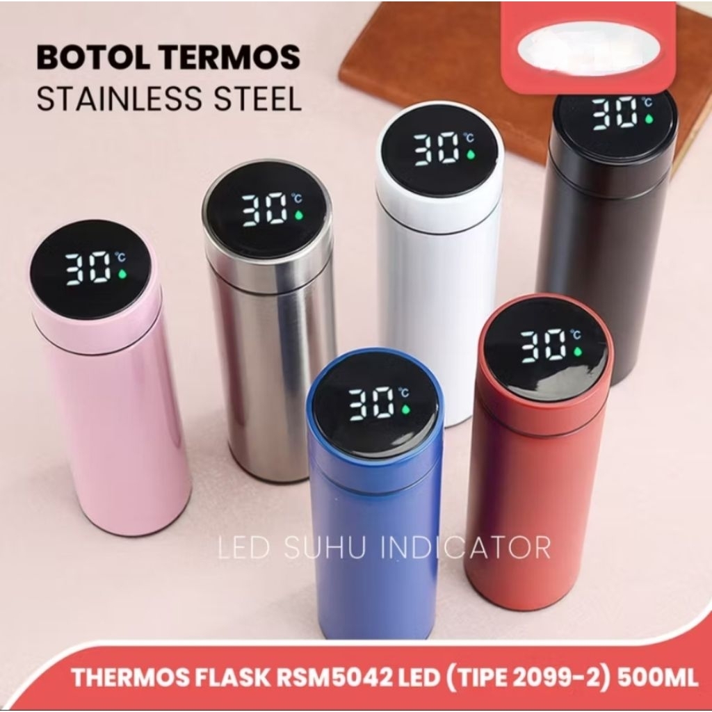 TERMOS VACUUM FLASK 500ML TERMOS LED SMART CUP TEMPERATURE DISPLAY