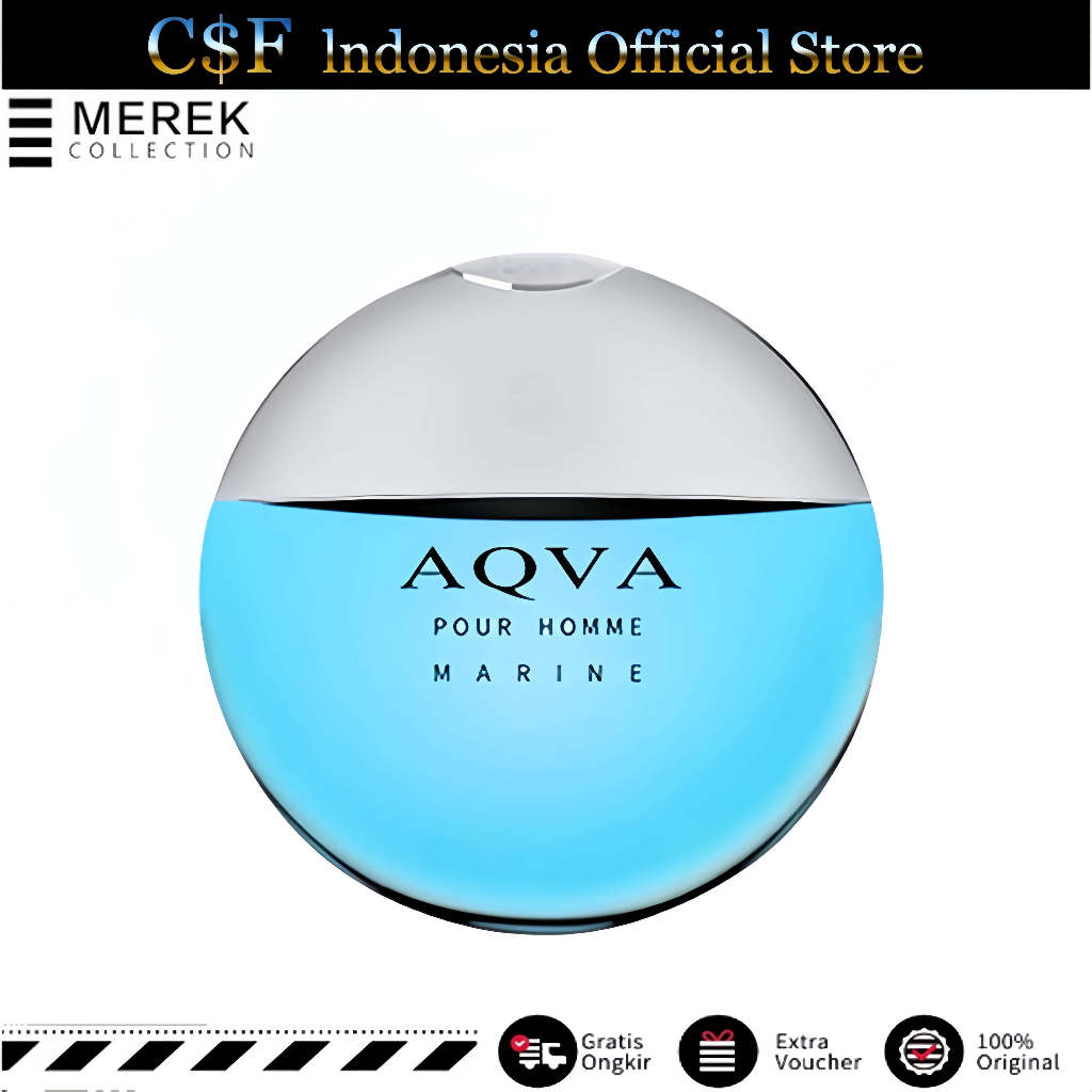 100% Original/Bvlgari Aqva Pour Homme Eau de Toilette/Aqva Pour Homme Marine EDT 100ml