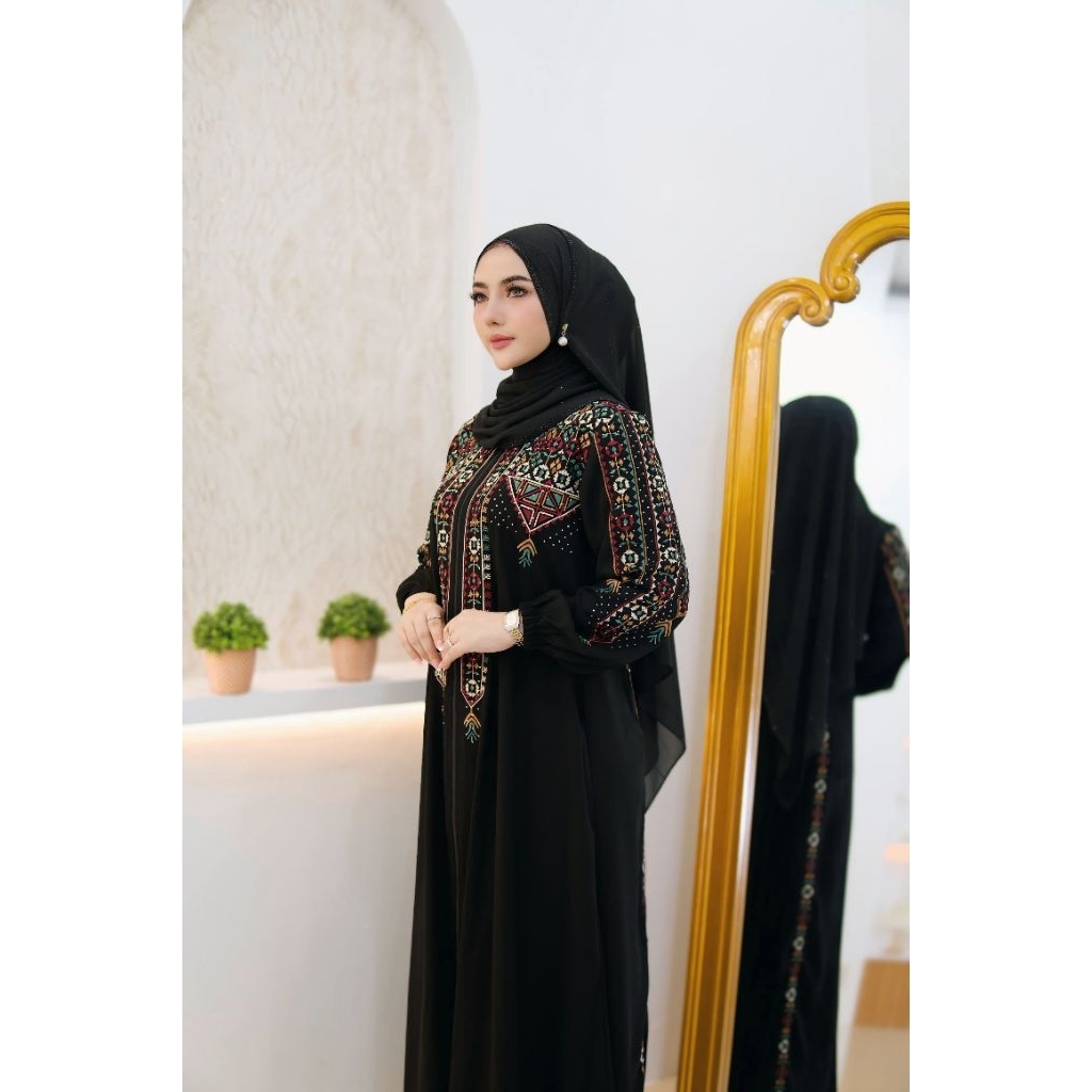GAMIS ABAYA  TURKI PESTA MEWAH ELEGANT MIX PAYET KONDANGAN ARISAN TERBARU
