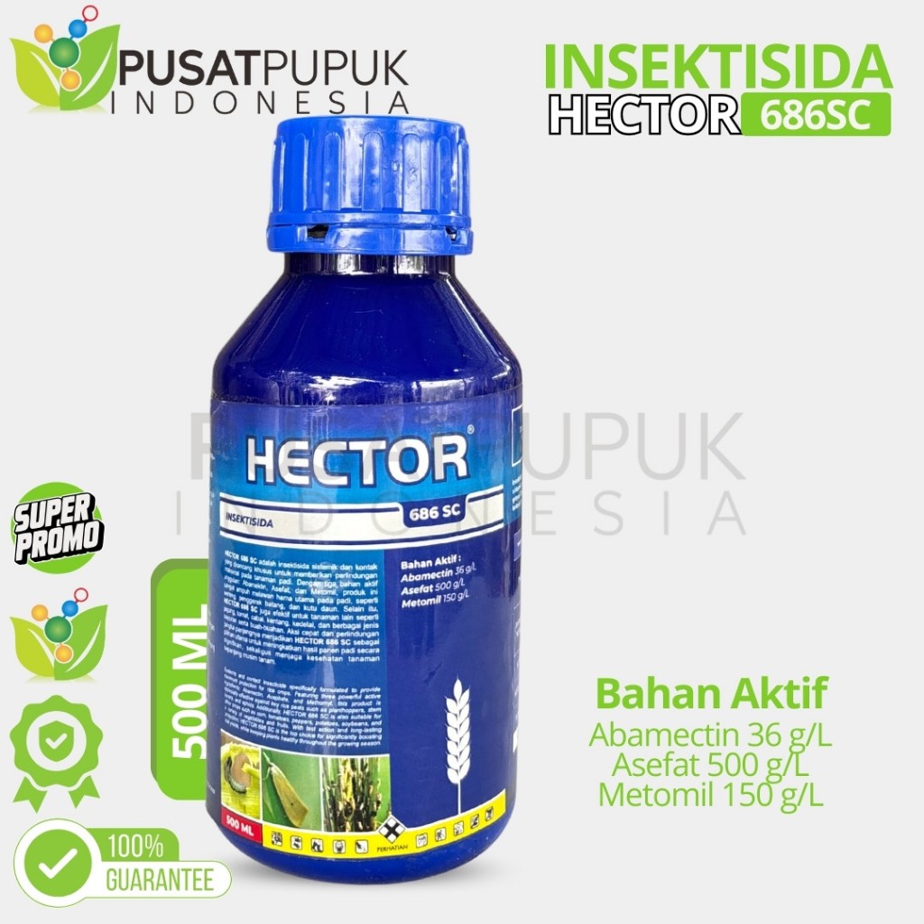 HECTOR 686SC Insektisida Ampuh Musuh Hama Ulat Grayak Tanaman 500ML