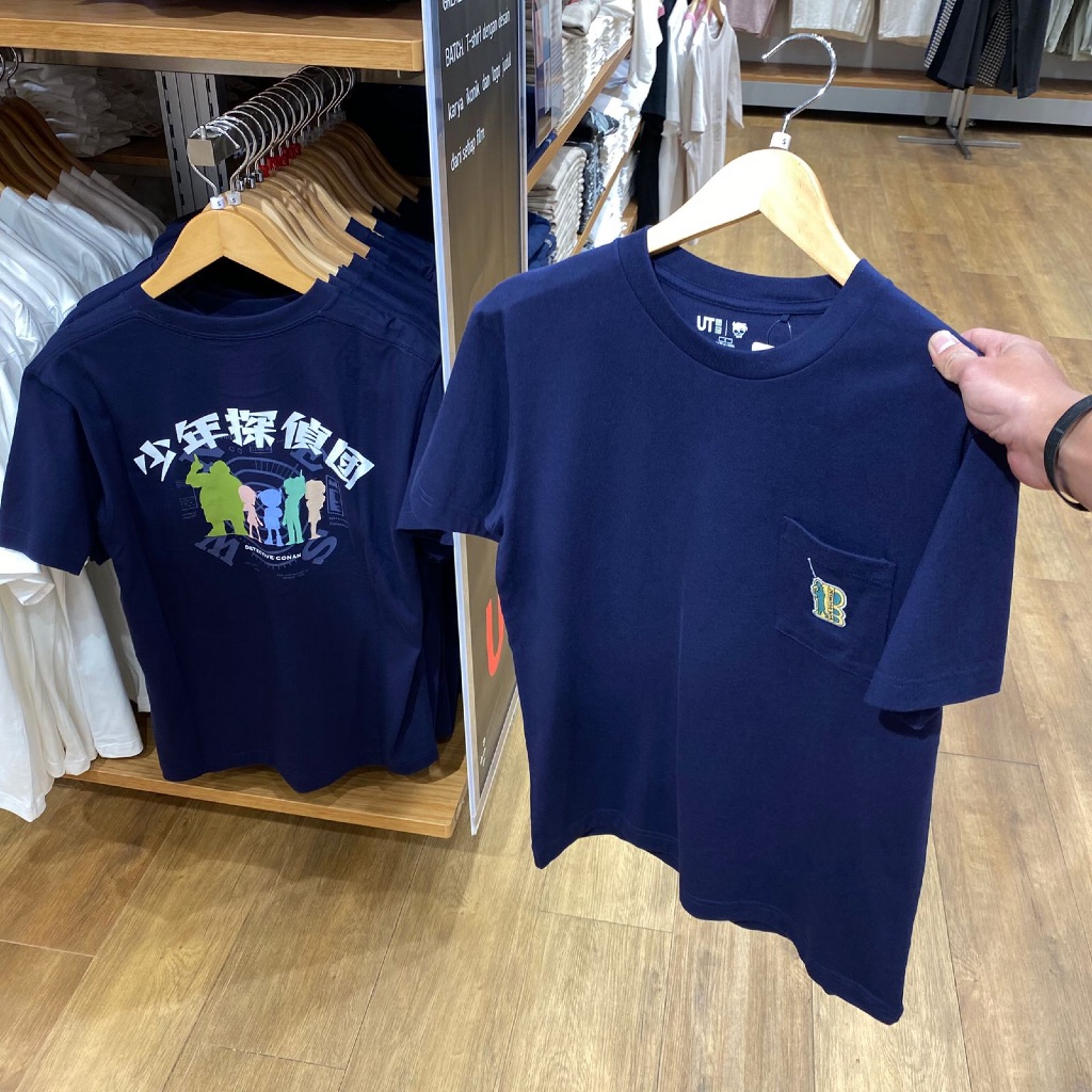 Jastip. Tshirt Uniqlo X Detective Conan (MAN)