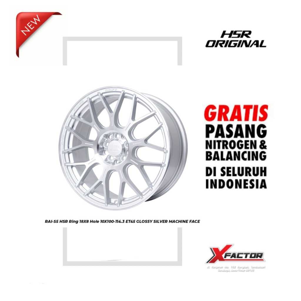 VELG MOBIL R18 HSR R18 RAI-S5 R18X8 H 5X100 - 5X114,3 ET45