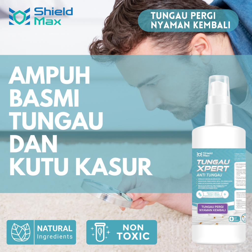 ShieldMax - Tungau Xpert - Pest Control Anti Tungau Kutu Kasur - 100ML - Semprotan Anti Tungau Kutu 