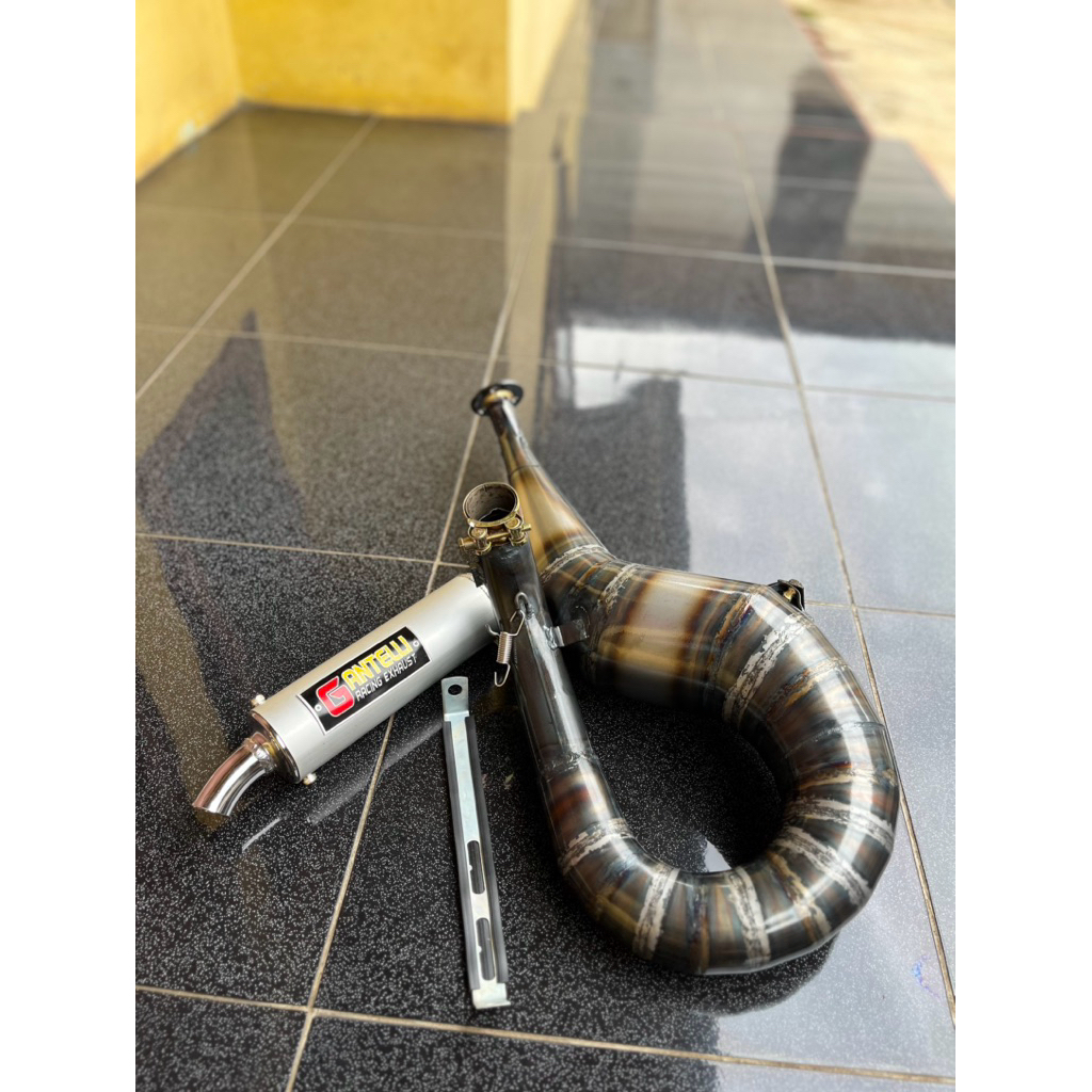 knalpot vespa racing kanan FFA Gantelli racing