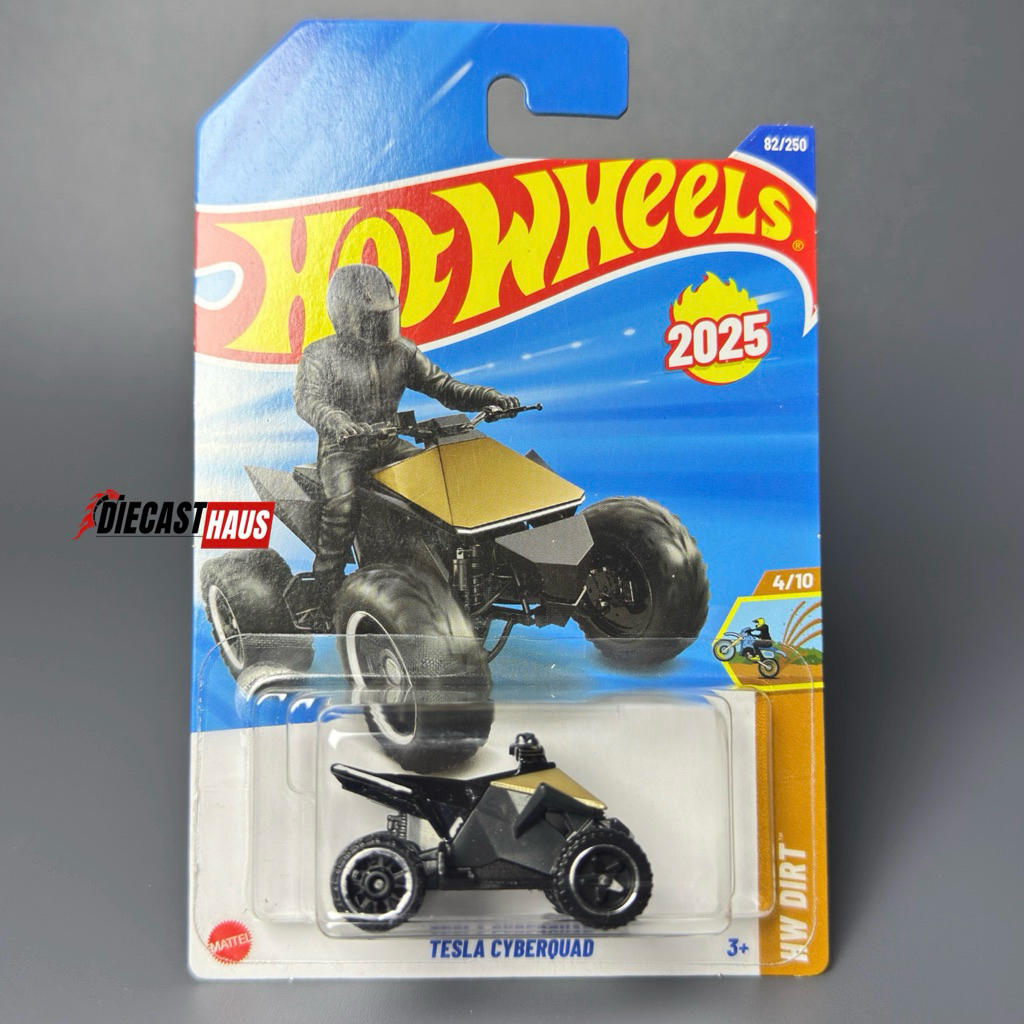 Diecasthaus- Hot Wheels Tesla Model S Plaid | Tesla Cyberquad |  Tesla Model Y