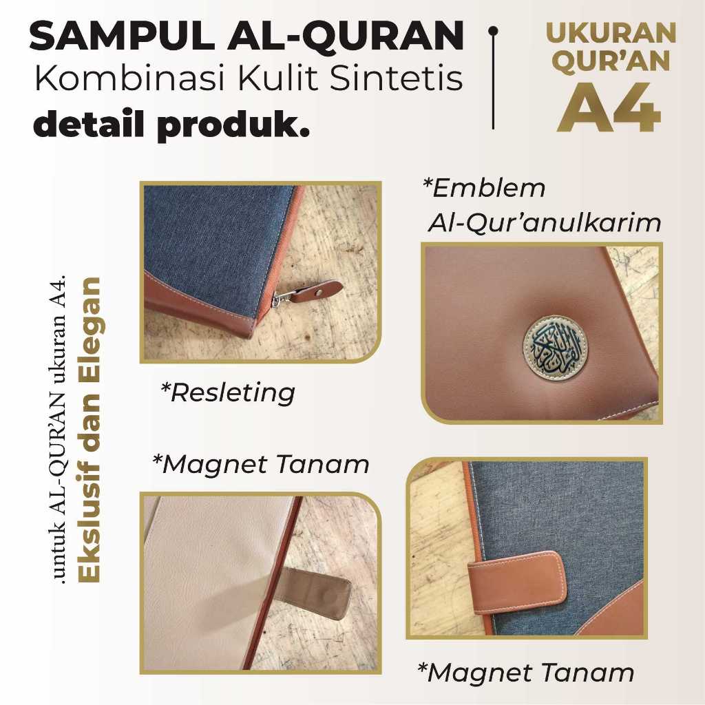 sampul alquran A4 - cover quran ukuran A4 - COVER QURAN eksklusif - QUR'AN A4 quran besar