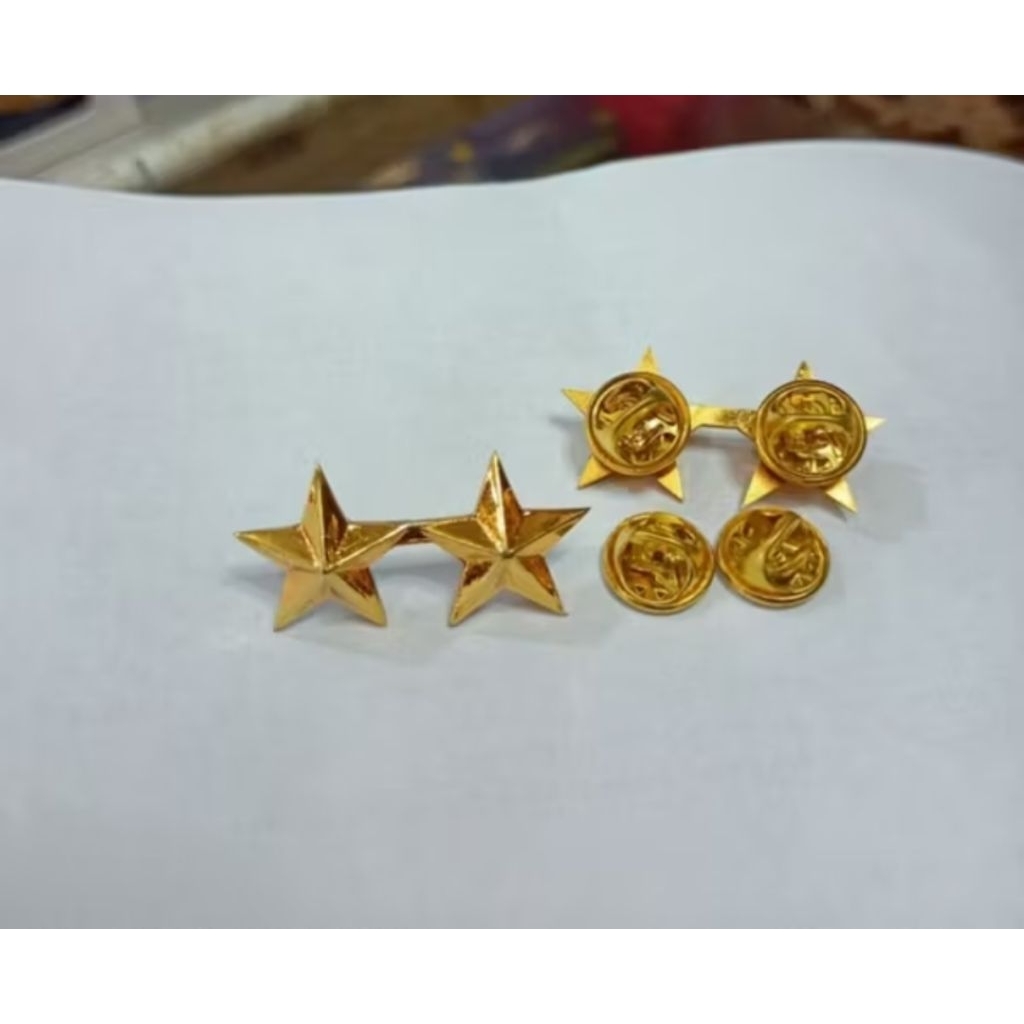 pin bintang 2 baret pin bintang 2 mut topi