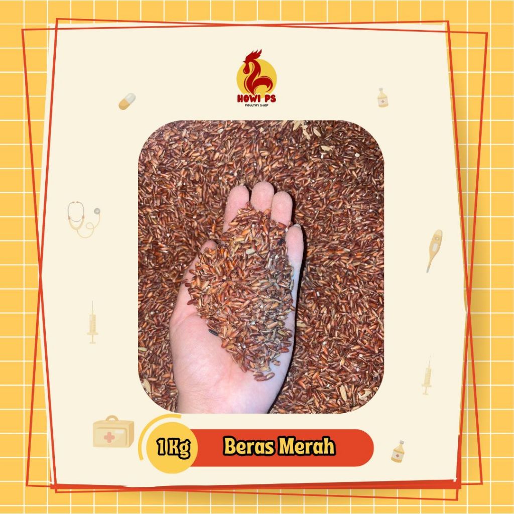 pakan ayam beras merah 1kg